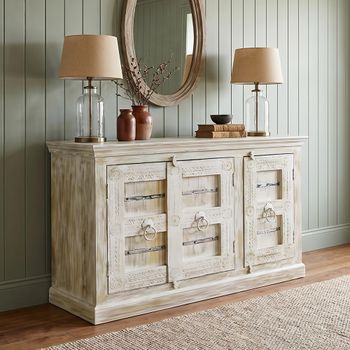 Heritage Sideboard - 3 Door - 150cm - Medium - Distressed - Mango Wood