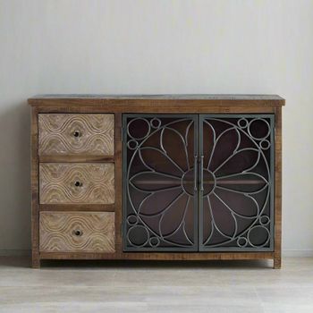 Hopkins Mango Wood 140cm 2 Door Medium Sideboard