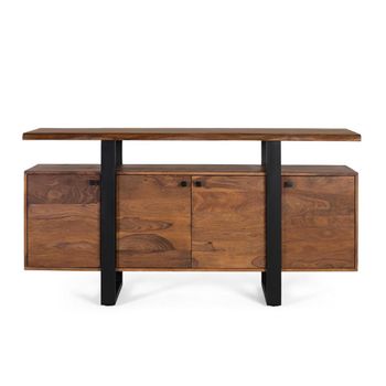 Hoteshi Walnut Rosewood 175cm 4 Door Large Sideboard