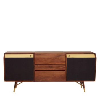 Kenso Walnut Wood 180cm 2 Door Extra Large Sideboard