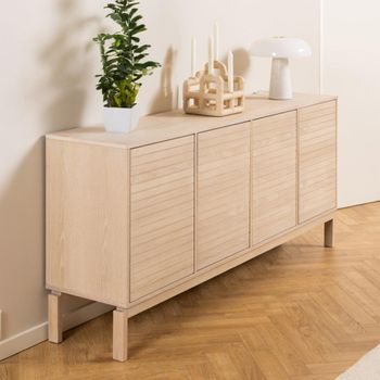 Linley White Oak 180cm 4 Door Extra Large Sideboard
