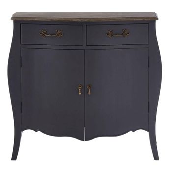 Loire Dark Grey 90cm 2 Door Small Sideboard