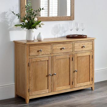 Mallory Oak 3 Door Medium Sideboard