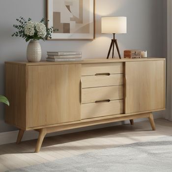Marte Oak 180cm 2 Door Extra Large Sideboard