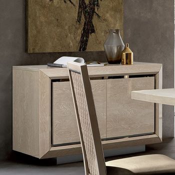 Elite Italian Sand Birch Medium Buffet Sideboard