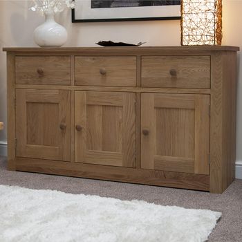 Torino Oak 159cm 3 Door Medium Sideboard