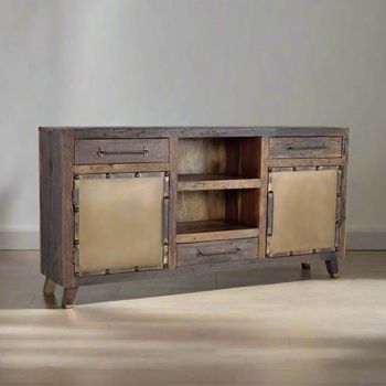 Pemberton Railway Wood 180cm 2 Door Extra Large Sideboard