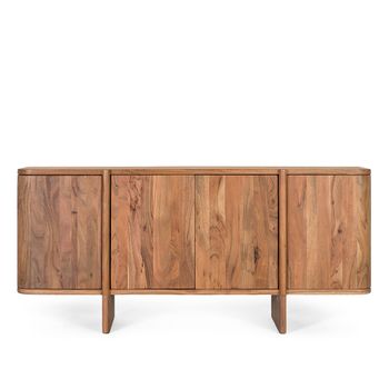 Ragusa Natural Acacia Wood 170cm 4 Door Large Sideboard