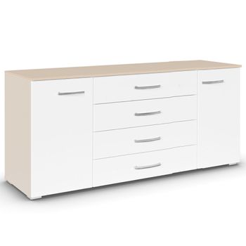 Aditio Champagne and Alpine White 160cm 2 Door Large Sideboard