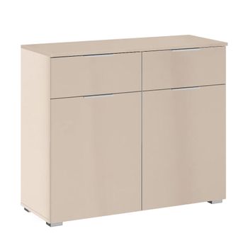 Alabama Champagne 80cm 2 Door 2 Drawer Small Sideboard