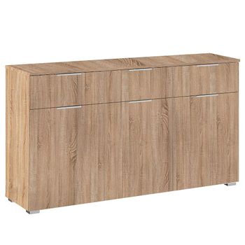 Alabama Sonoma Oak 120cm 3 Door Medium Sideboard
