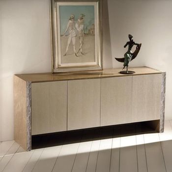 Roma Chiseled Marble Small Buffet Sideboard - Sizes Available