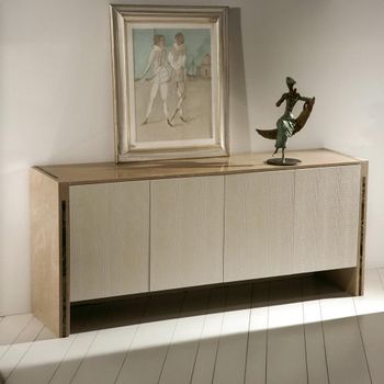 Roma Smooth Edge Marble Small Buffet Sideboard - Sizes Available
