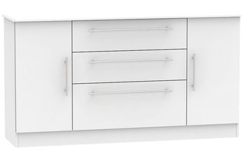 Sherwood Grey 2 Door Wide Sideboard