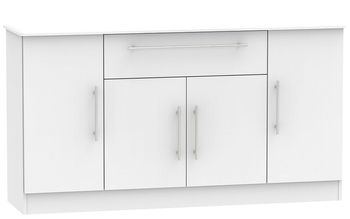 Sherwood Grey 4 Door Wide Sideboard