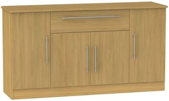 Sherwood Oak 4 Door Wide Sideboard