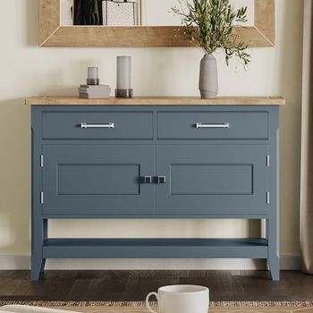 Signature Blue 120cm 2 Door Small Sideboard