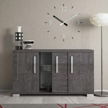 Sarah Day Grey Birch 148cm 3 Door Buffet Sideboard - Assembled