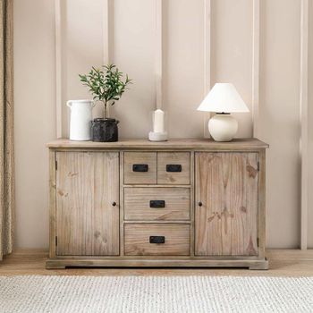 Topsham Natural 2 Door 4 Drawer Large Sideboard