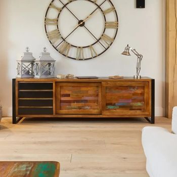 Urban Chic Reclaimed Wood Ultra Wide Sideboard