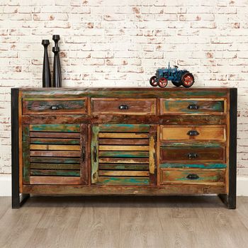 Urban Chic Reclaimed Wood Wide Sideboard