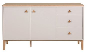 Marlow Cashmere Oak 2 Door 3 Drawer Medium Sideboard