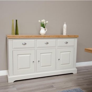 Deluxe Painted 159cm 3 Door Large Sideboard