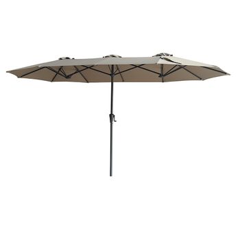 Capri Clay Beige Outdoor Parasol - 2.2m x 4m