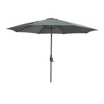 Capri Oil Green Round Outdoor Parasol - 2.7m