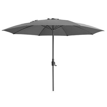 Capri Charcoal Grey Round Outdoor Parasol - 3.5m