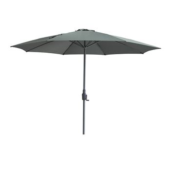 Capri Oil Green Round Outdoor Parasol - 3.5m