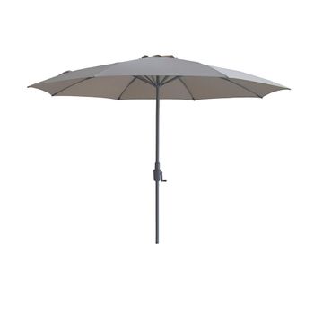 Capri Clay Beige Round Outdoor Parasol - 3m