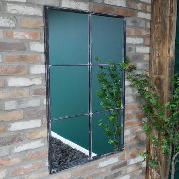 Black Metal Large Wall Mirror