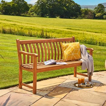 Broadfield Teak Wood Garden 5ft Bench
