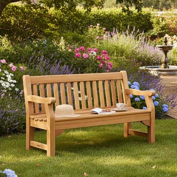 Royal Park Teak Wood Garden 5ft Bench