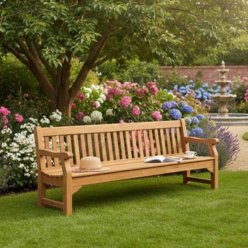 Royal Park Teak Wood Garden 8ft Bench