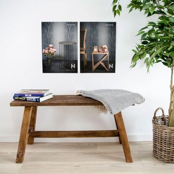 Barcelona Natural Teak Wood Large Garden Bench