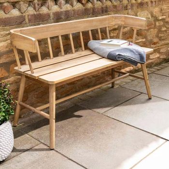Bramley Natural Acacia Wood Outdoor Bench