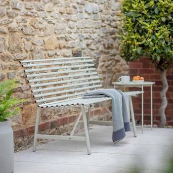 Richmond Outdoor Bench Clay Metal Grey