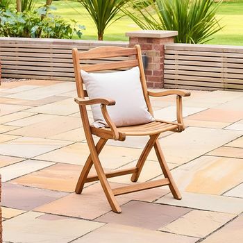 Redcliffe Garden Dining Acacia Wood Folding Carver Armchair