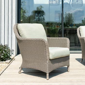 Hazelmere Grey Weave Garden Lounge Chair