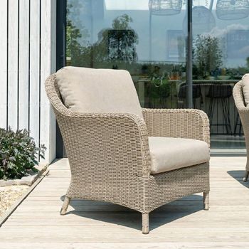 Hazelmere Natural Weave Garden Lounge Chair