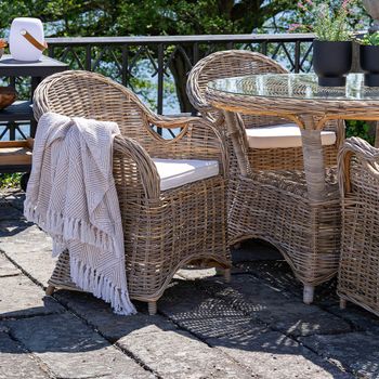2 x Larisa Garden Dining Rattan Armchair