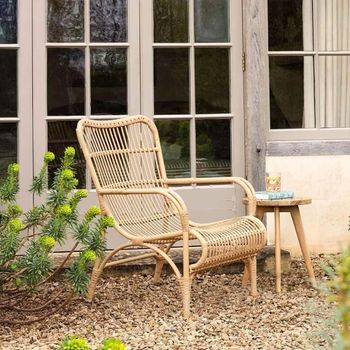 Corston Outdoor Natural Lounge Chair