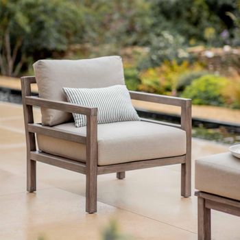 Sandridge Outdoor Natural Acacia Wood Armchair