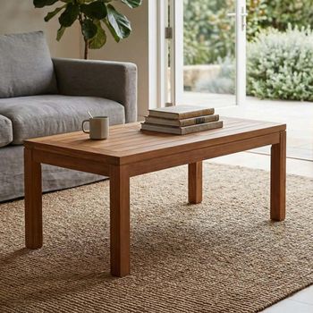 Bibury Outdoor Teak 100cm x 50cm Coffee Table