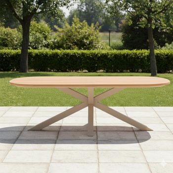 Sicily Garden Latte Dining Table - Sizes Available