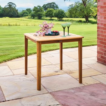 Redcliffe Garden Acacia Wood 4 Seater 80cm Square Dining Table