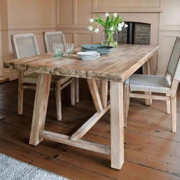 Chilford Solid Wood Small Outdoor Dining Table