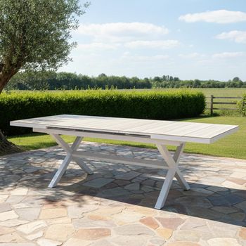 Vienna Garden Dawn Grey 4-6 Seater 182.4cm-243.3cm Extending Dining Table